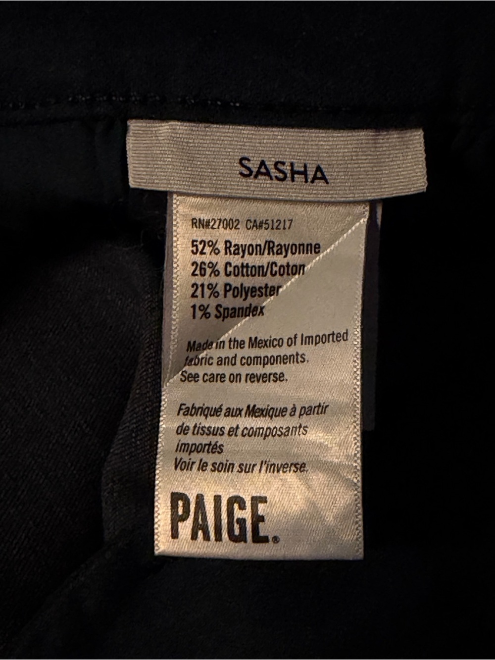 Paige Sasha High Rise Wide Leg Coated Faux Leather Jeans - Picture 10 of 10